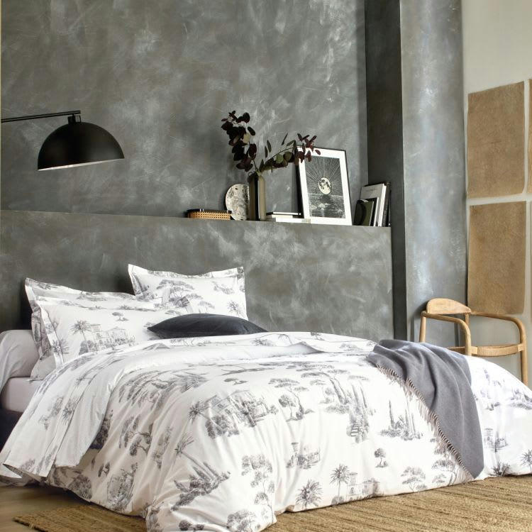 PROMENADE - Taie de traversin en Coton Blanc 190 cm