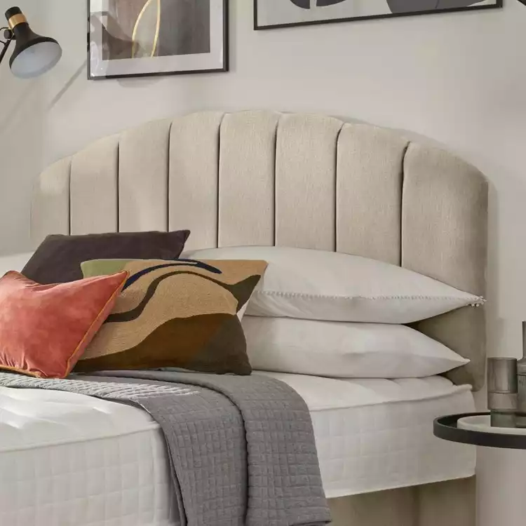 Silentnight Merlin Fabric Single Headboard - Sand