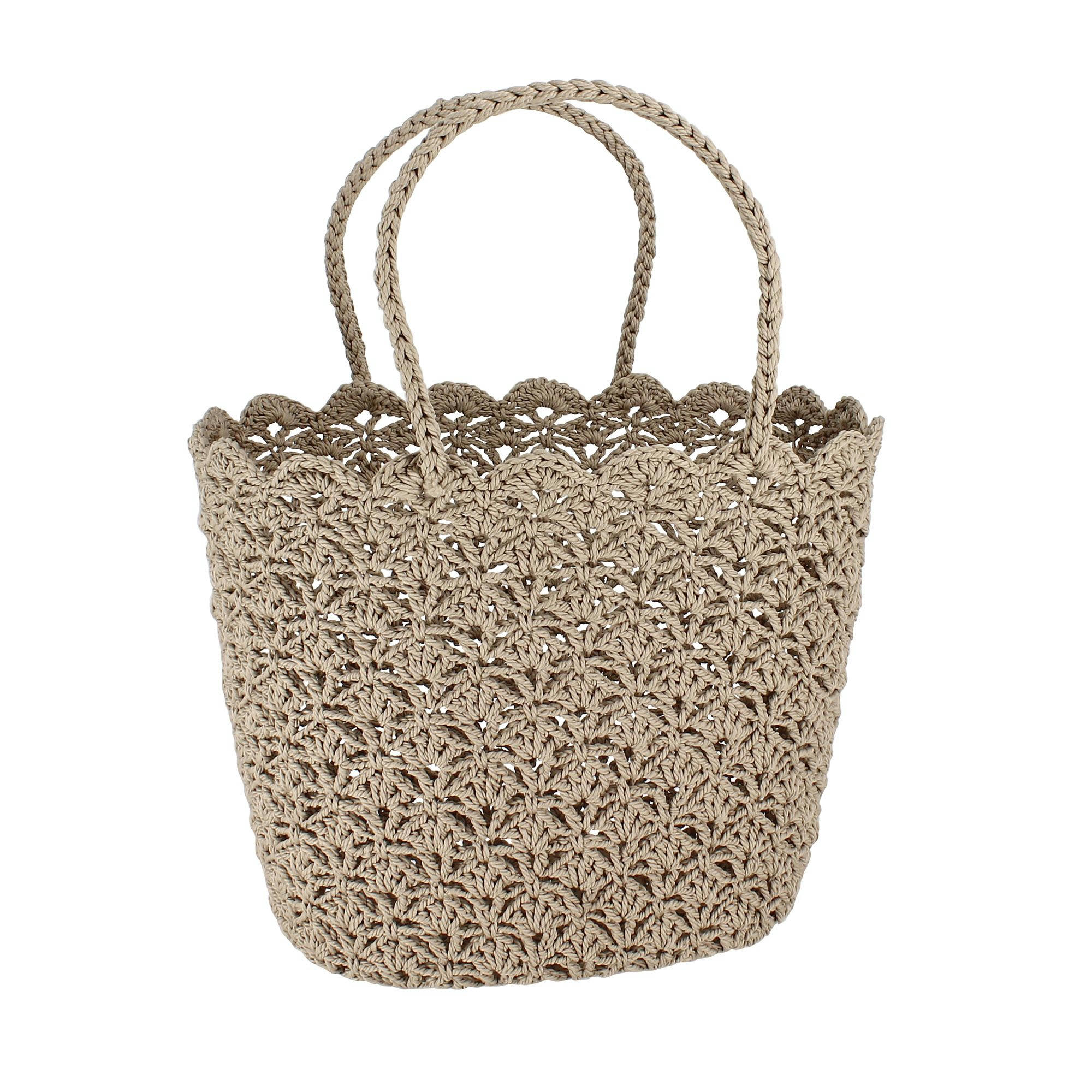 LICHEN - Panier en crochet rigide