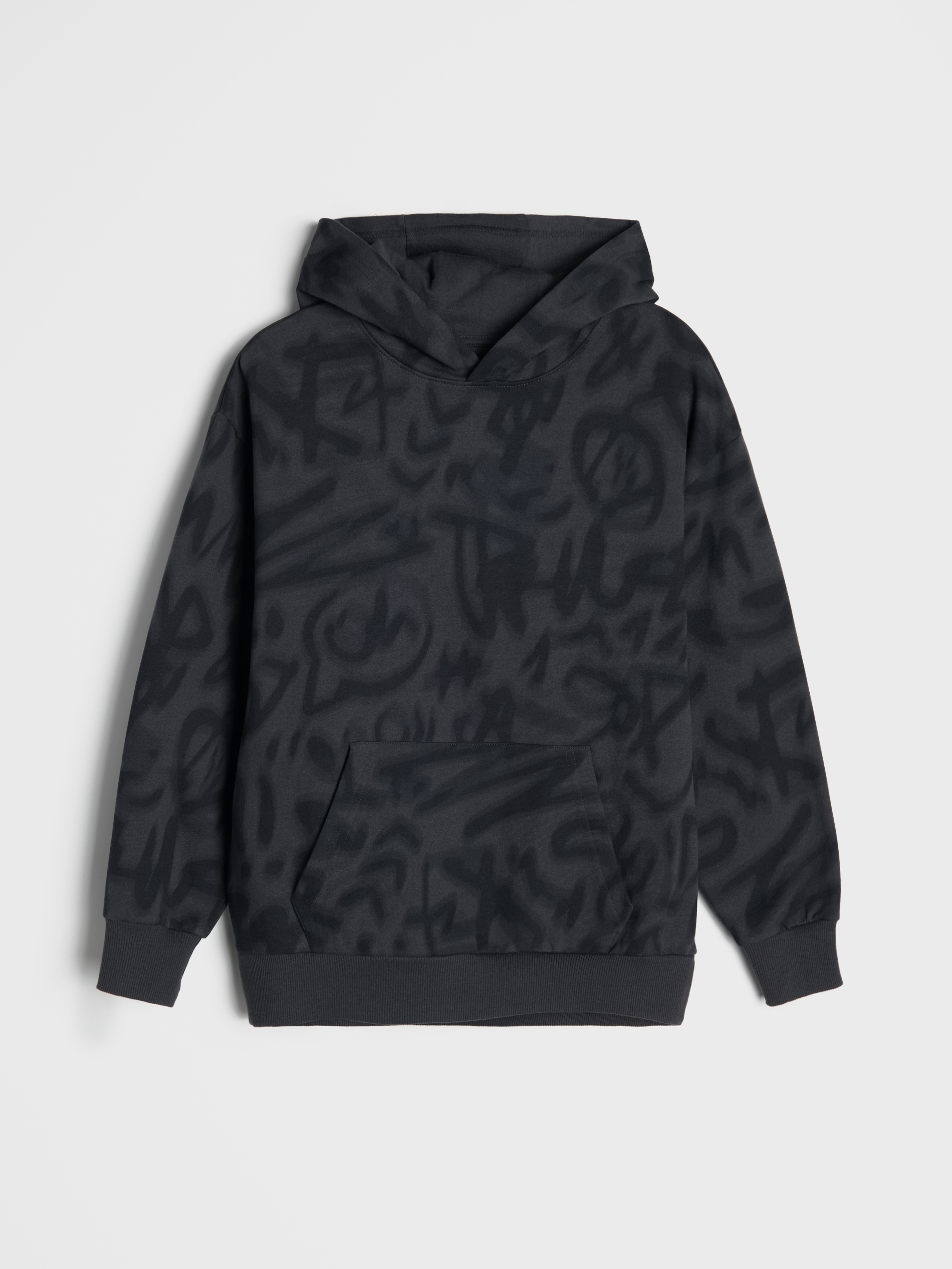 Bluza hoodie ze wzorem graffiti