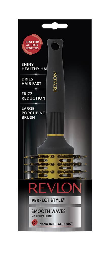 House of Home Revlon Ionic Ceramic Smooth Waves Large Round Barrel Hair Brush