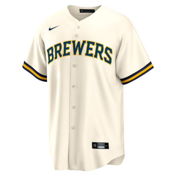 Bob Uecker Milwaukee Brewers Nike Home Retired Player Replica Jersey - Cream