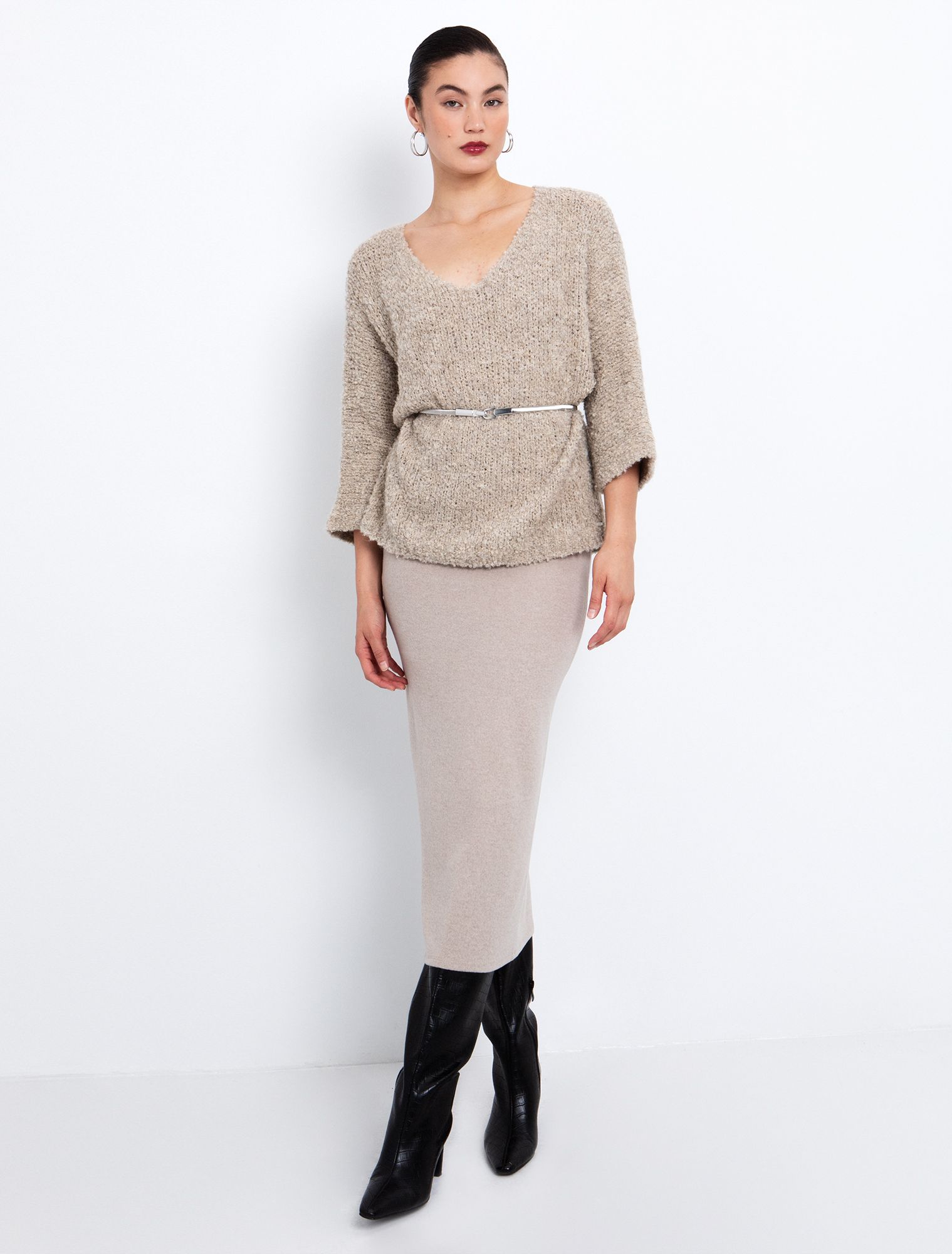 Πουλόβερ με 3/4 μανίκια