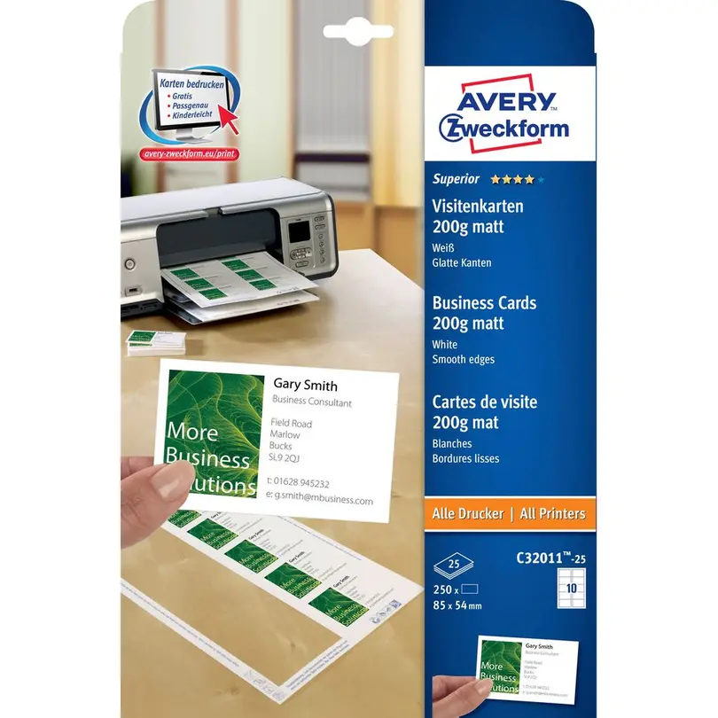 Karte Visitenkarten