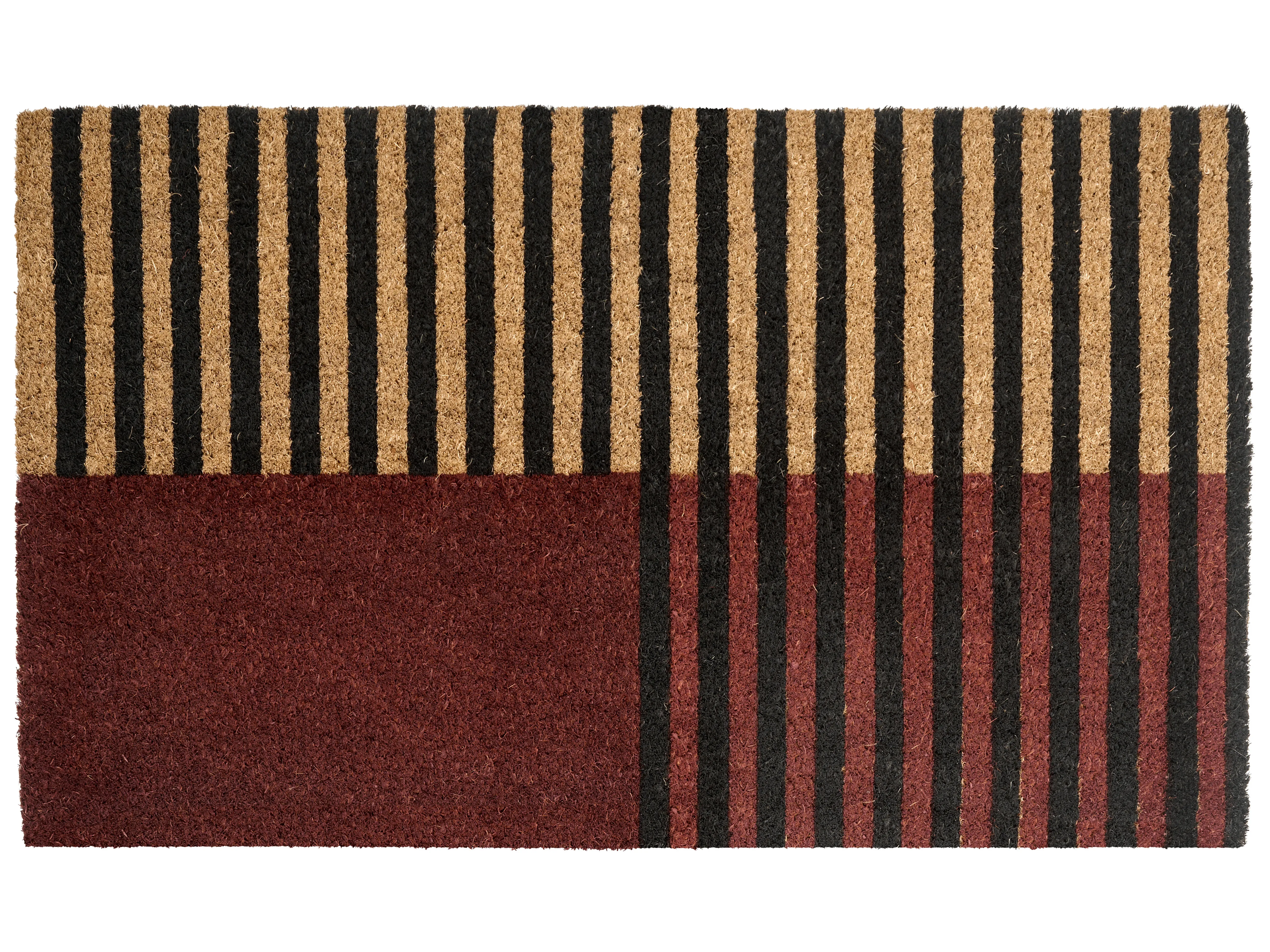 Doormat TUKSUK Brown/ Beige 40 x 60 cm Coir