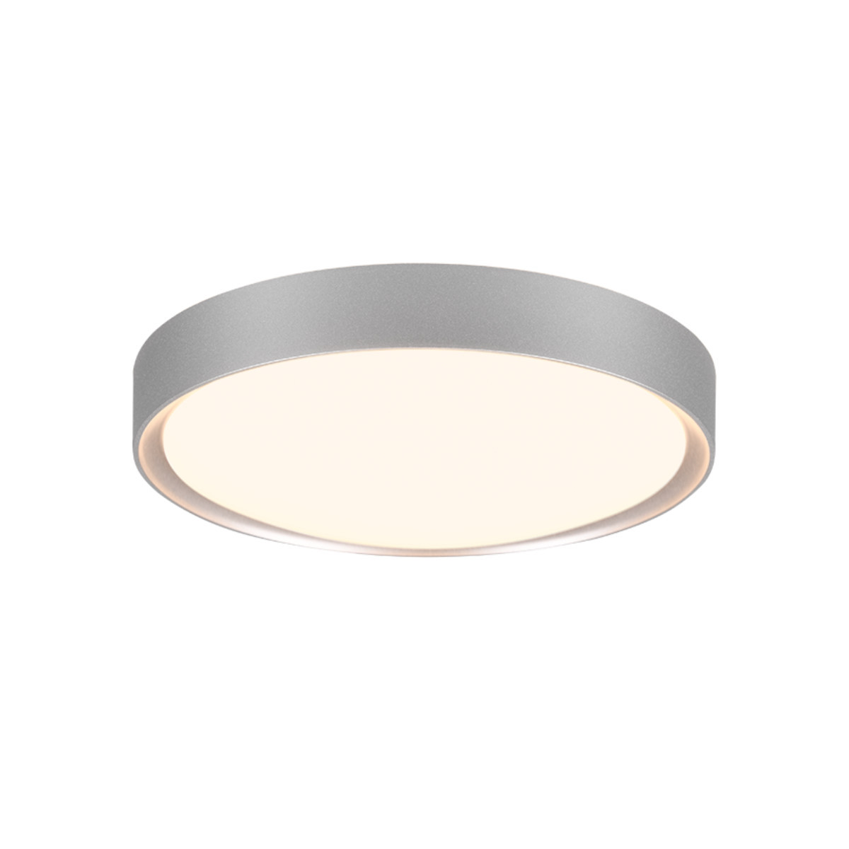 Plafon CLARIMOokrągły srebrno-biały LED 1x18W 33cm 1600lm IP44 Trio