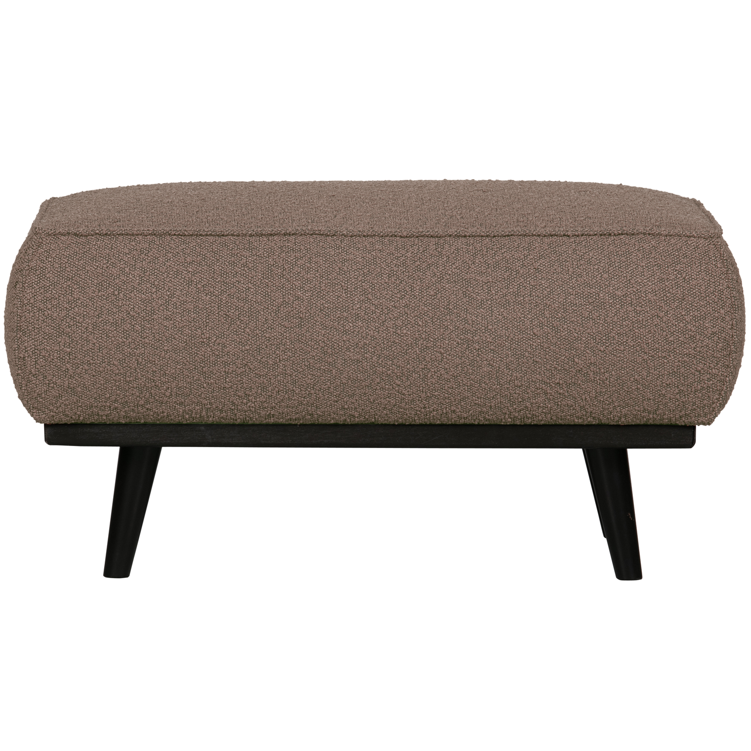 WOOOD hocker Statement - Bouclé - Nougat - 40x80x55