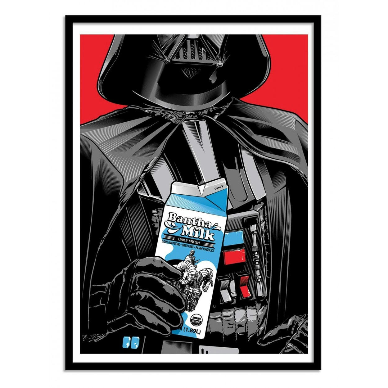 JOSHUA BUDICH - DARTH VADER -  Affiche d'art 50 x 70 cm