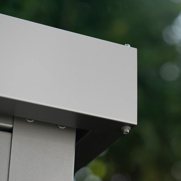 Gerätehaus »Shape«, BxT: 201 x 201 cm, ohne Oberlicht, graualuminium
