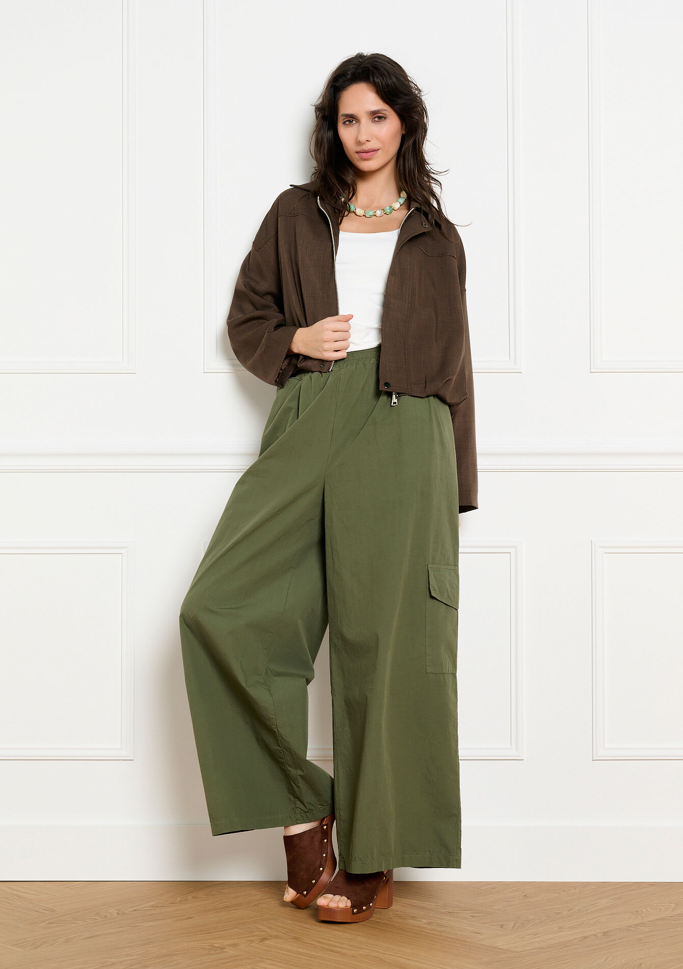 Soepel bomberjack met rits