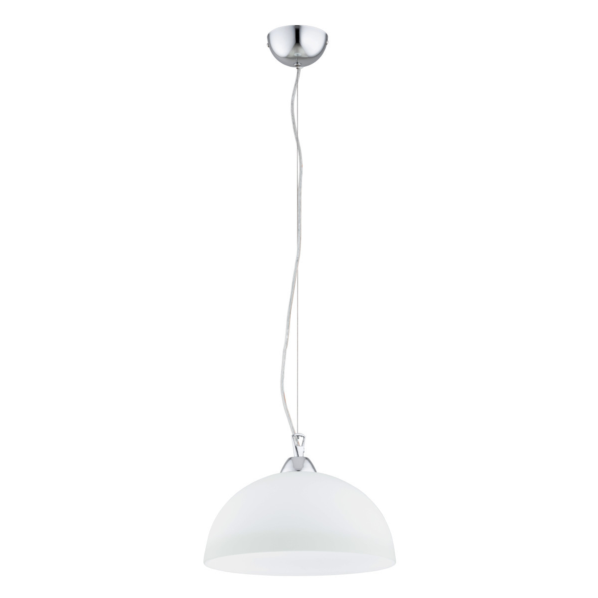 Lampa wisząca HILIA biała chromowana 1xE27x15W wym:110x30x30cm IP20 Alfa
