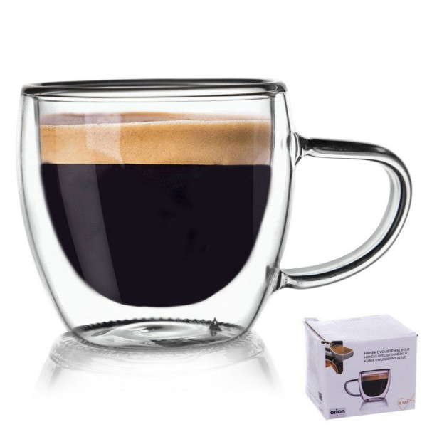 Szklanka termiczna z podwójną ścianką do espresso 100 ml