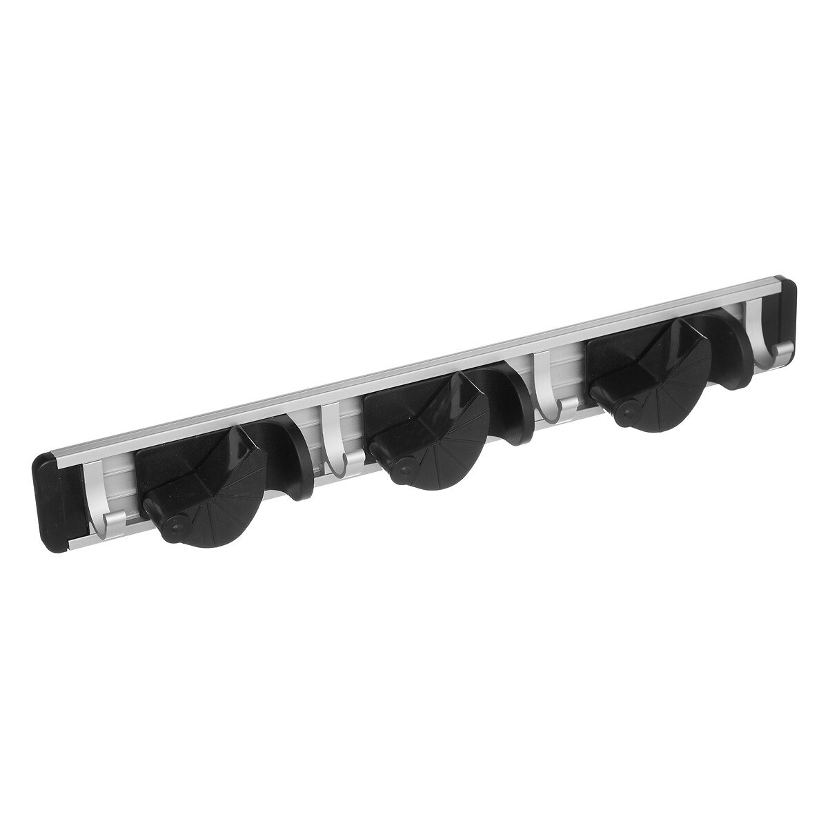 Suporte parede para 3 vassouras em alumínio