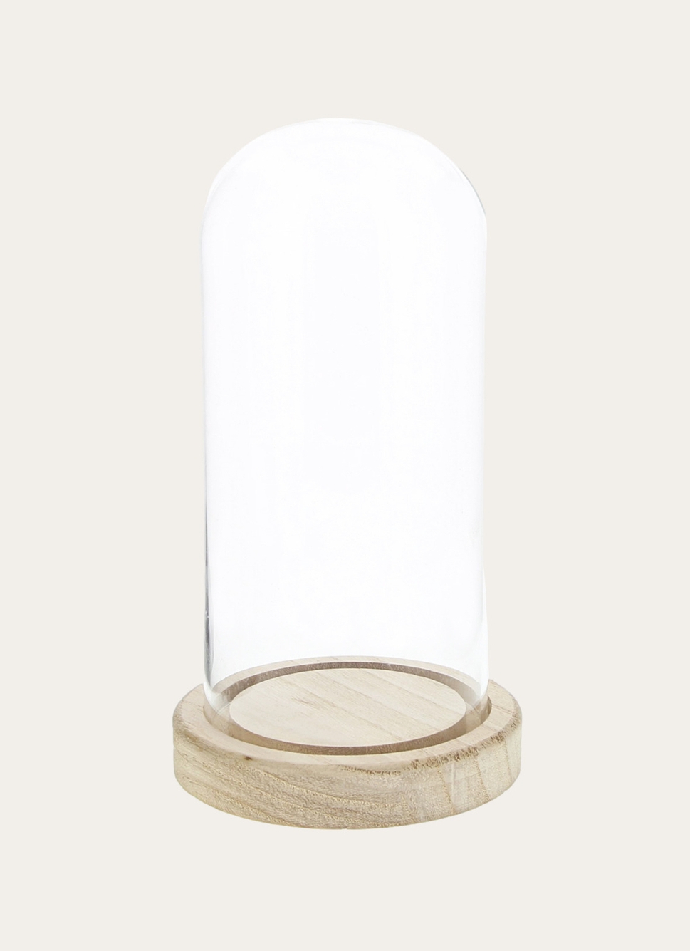 PETITE CLOCHE DÉCORATIVE EN VERRE NATUREL/TRANSPARENT