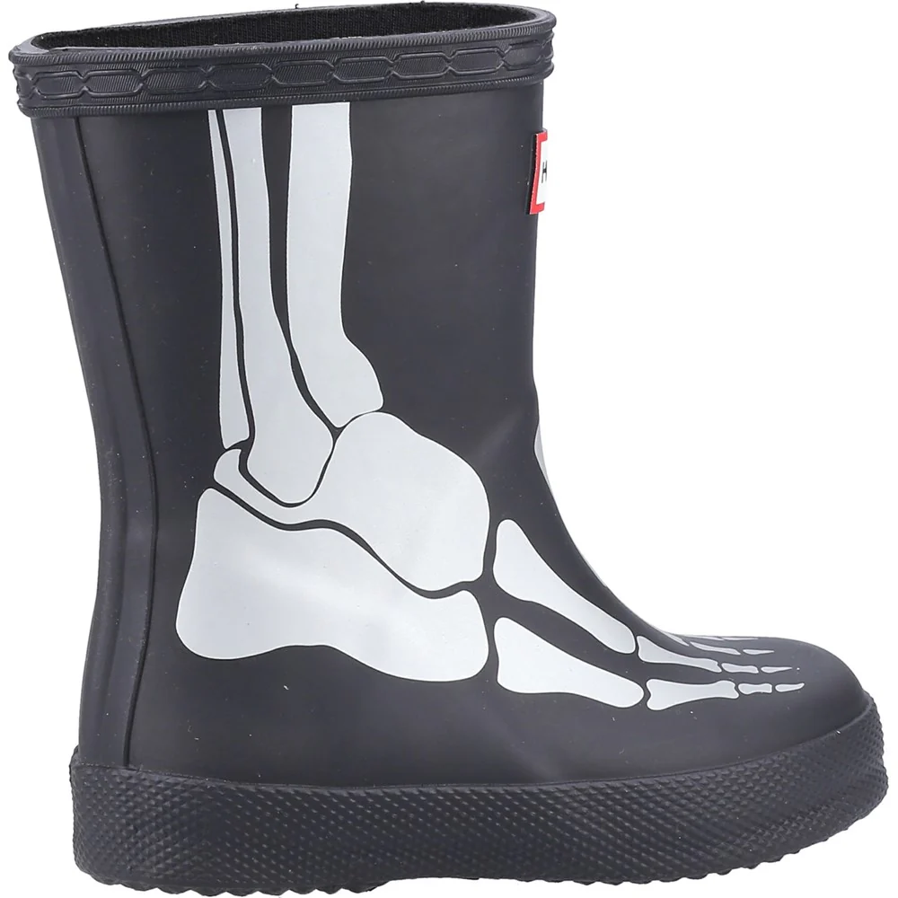 Hunter Little Kids Original First Classic Metallic Skeleton Boot