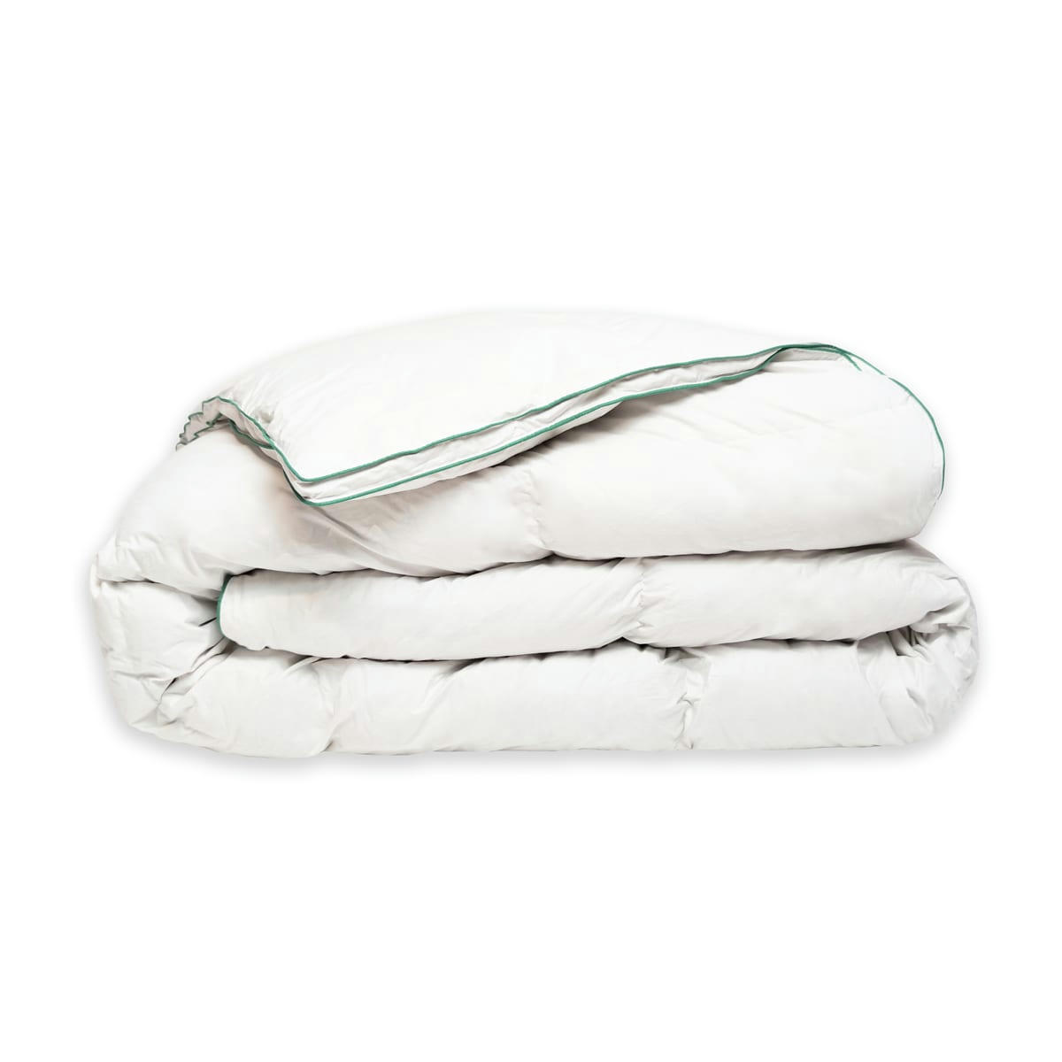 ADÈLE - Couette TEMPÉRÉE 50% Duvet - Coton  220x240 cm - Wake Me Green