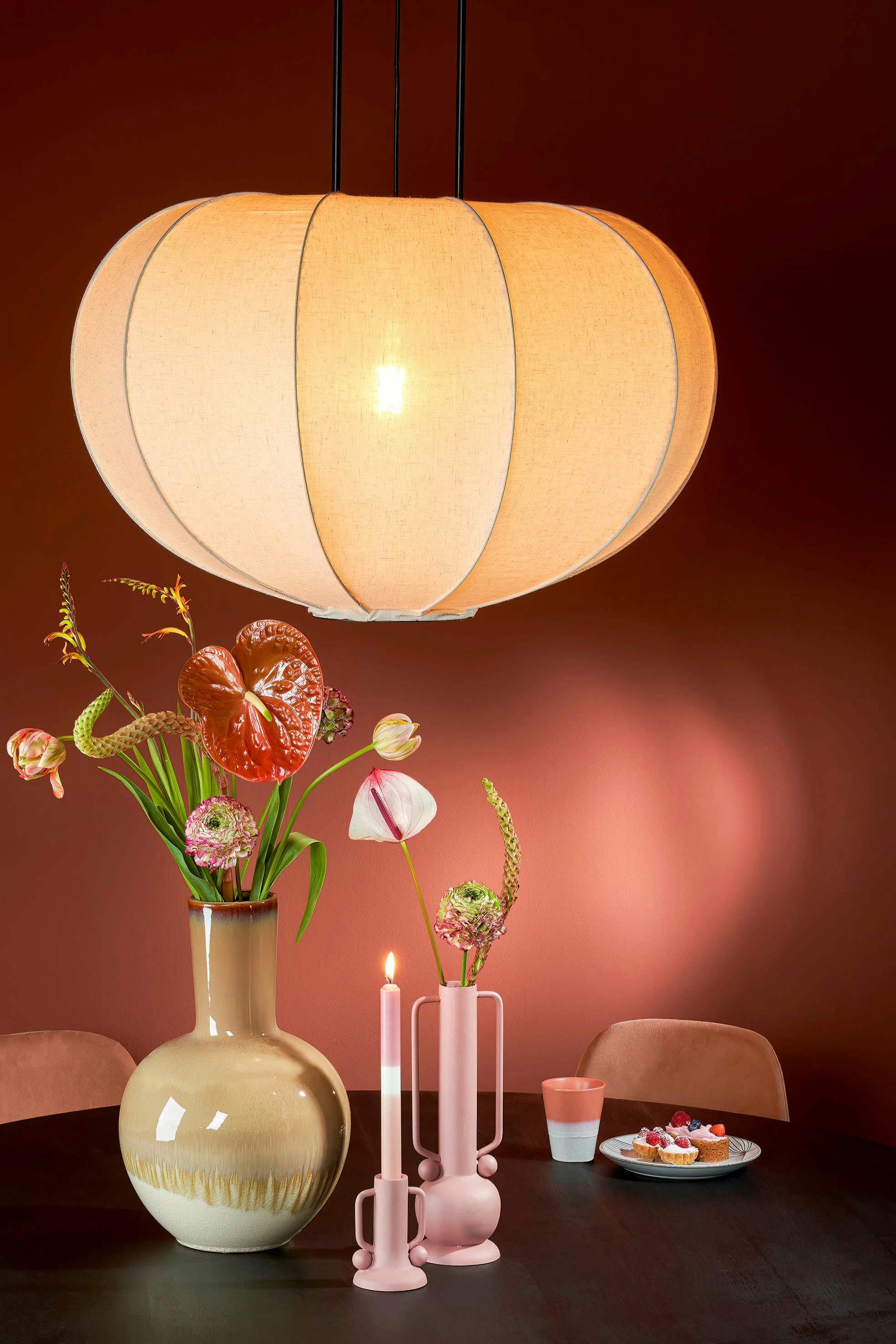 HOLM - Vase en céramique crème H42