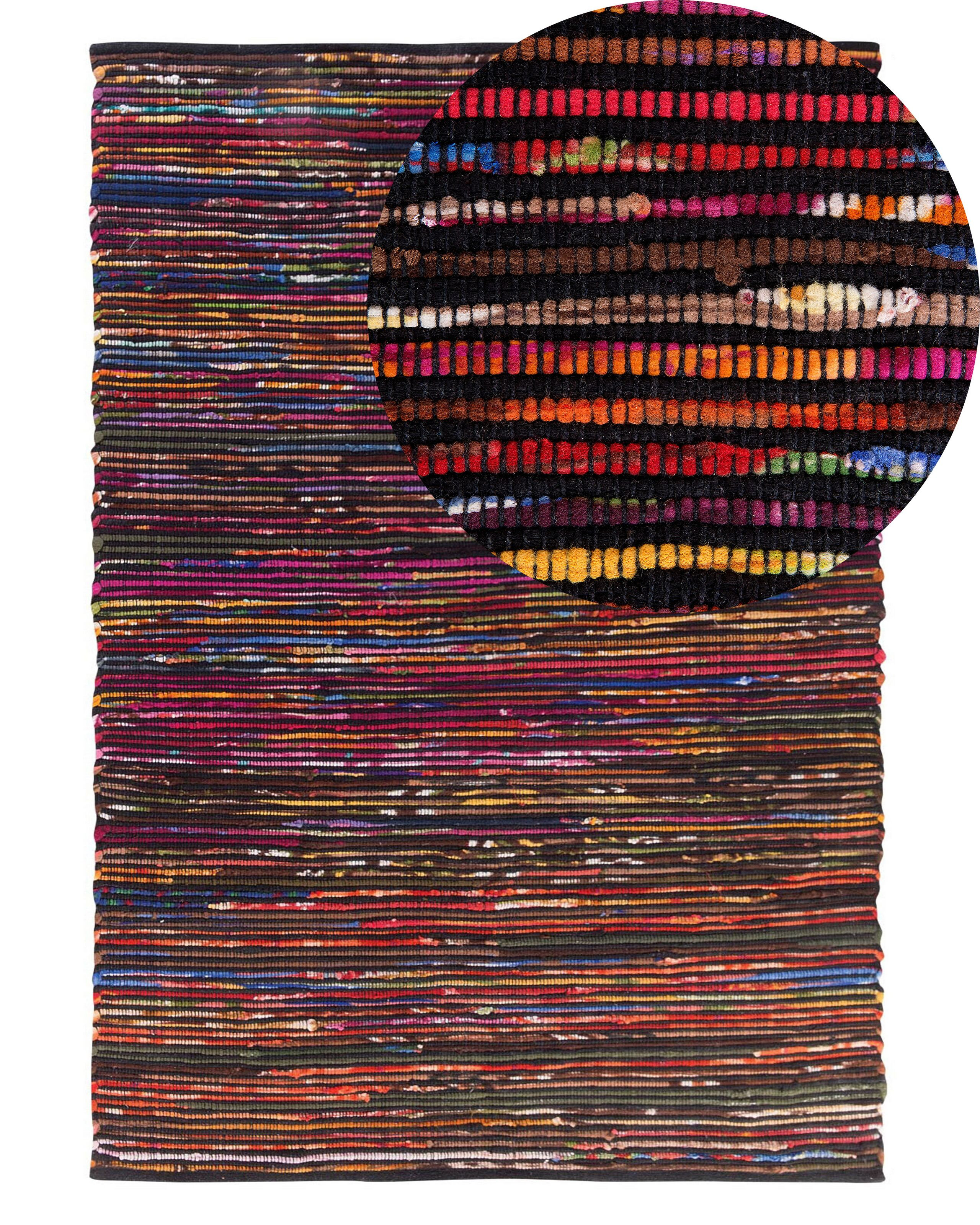 Dywan bawełniany 140x200 cm wielokolorowy