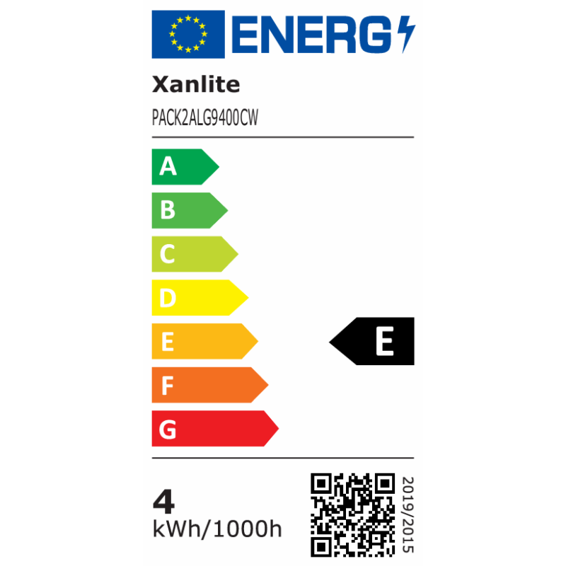 Ampoule RetroLED G9 3,7 W 450 lm blanc neutre 2 pièces XANLITE