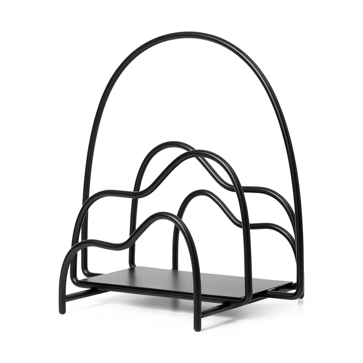 Ferm Living - Lithos Magazinständer, schwarz