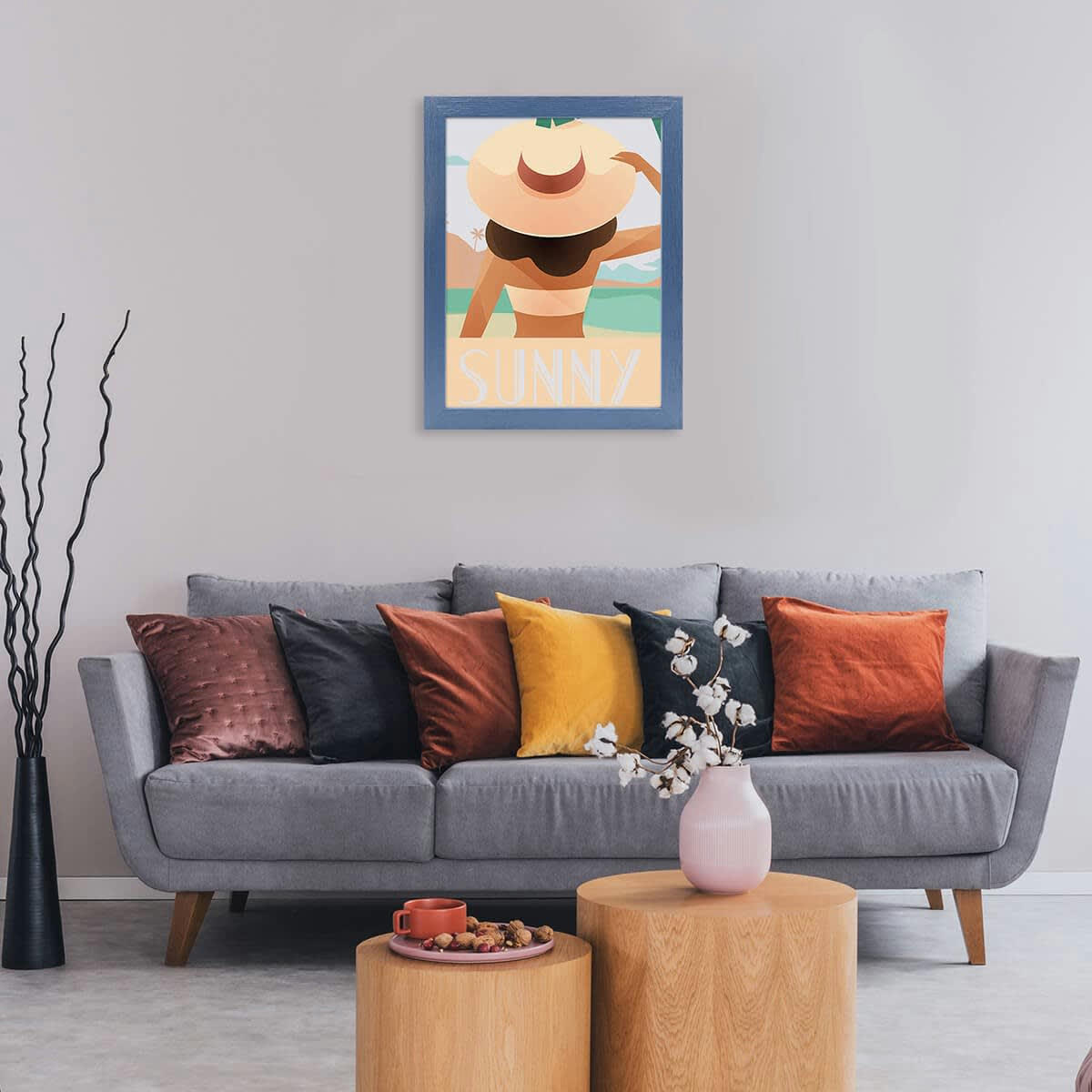 TUTTI FRUTTI - Cadre photo Tutti Frutti myrtille 30x40 cm bois reconstitué fsc