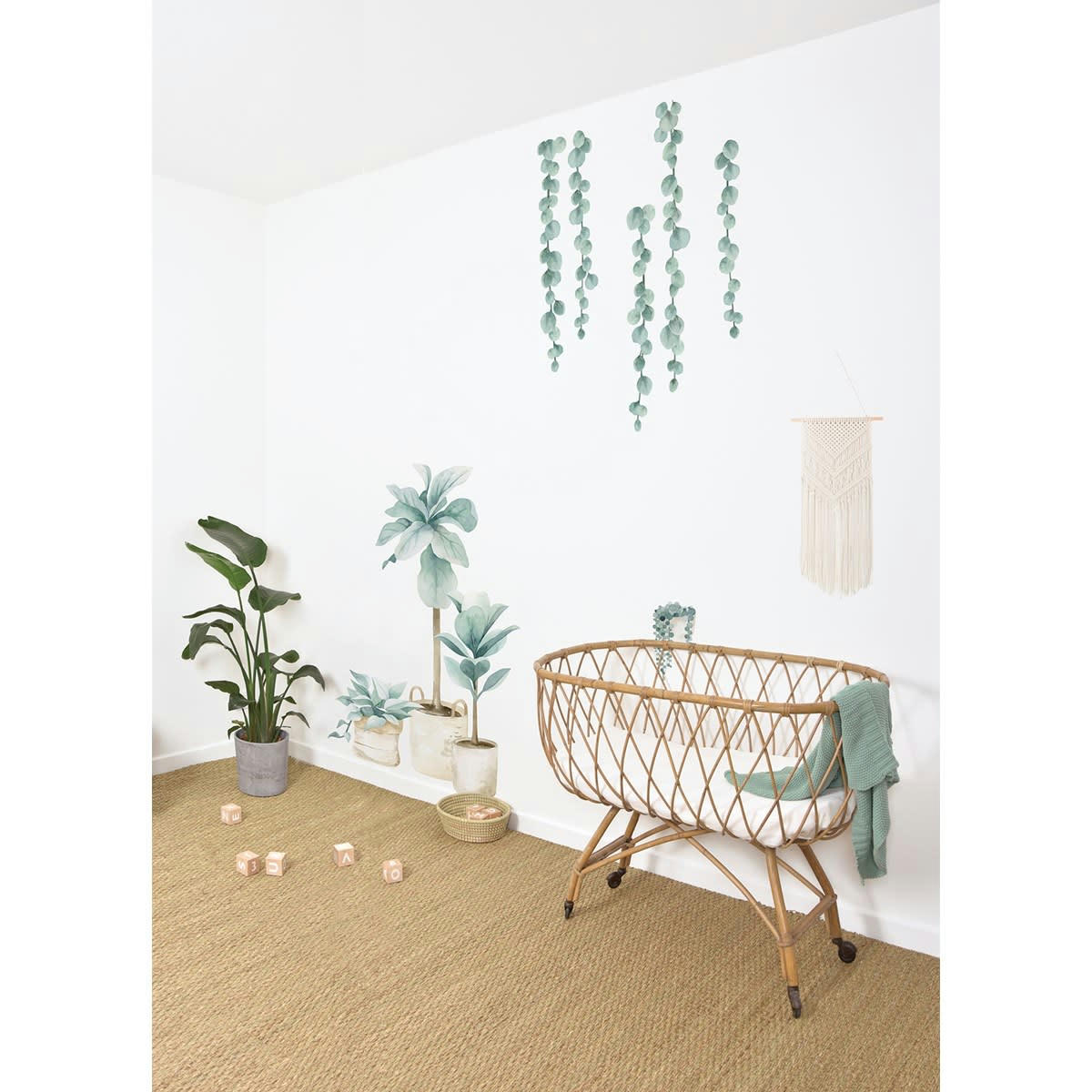 GREENERY - Stickers feuillage en Vinyle mat Vert