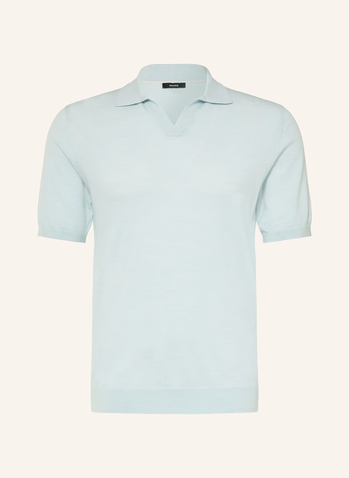 REISS Strick-Poloshirt DUCHIE aus Merinowolle