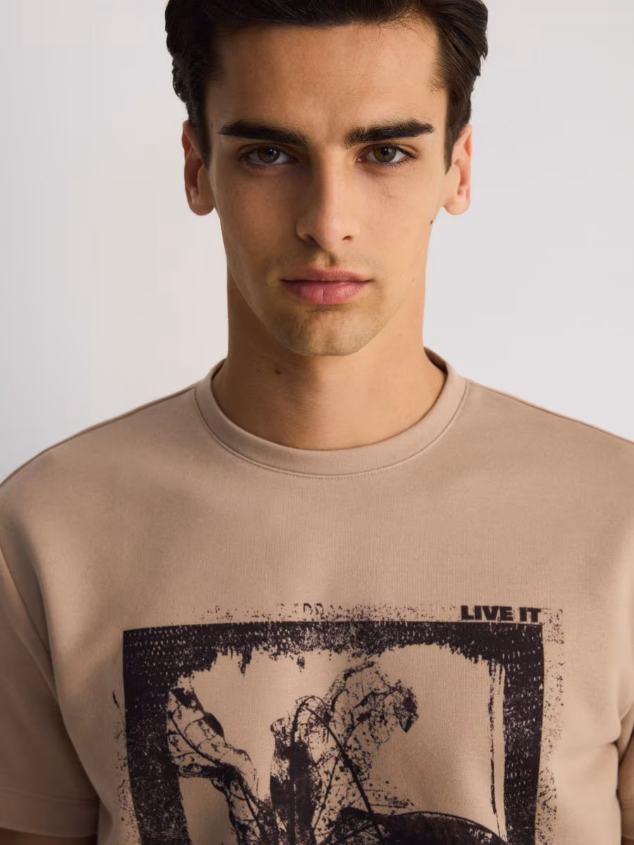 Boxy T-Shirt With Print