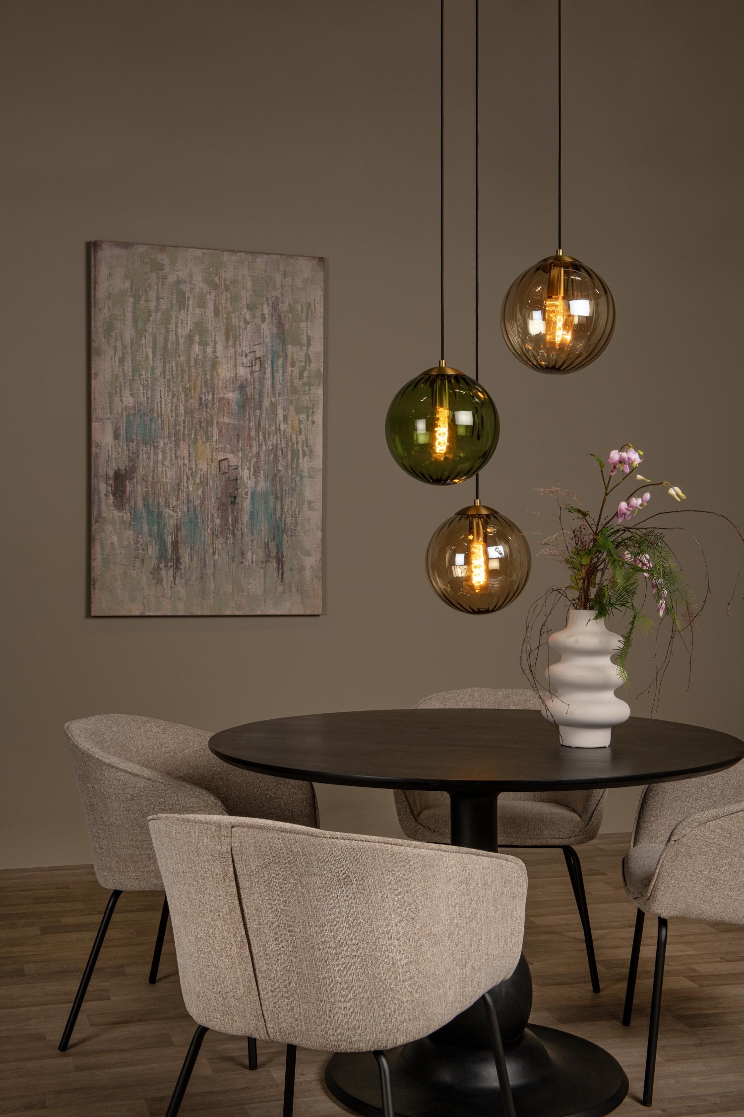 Lucide hanglamp MONSARAZ - 3xE27 - Groen