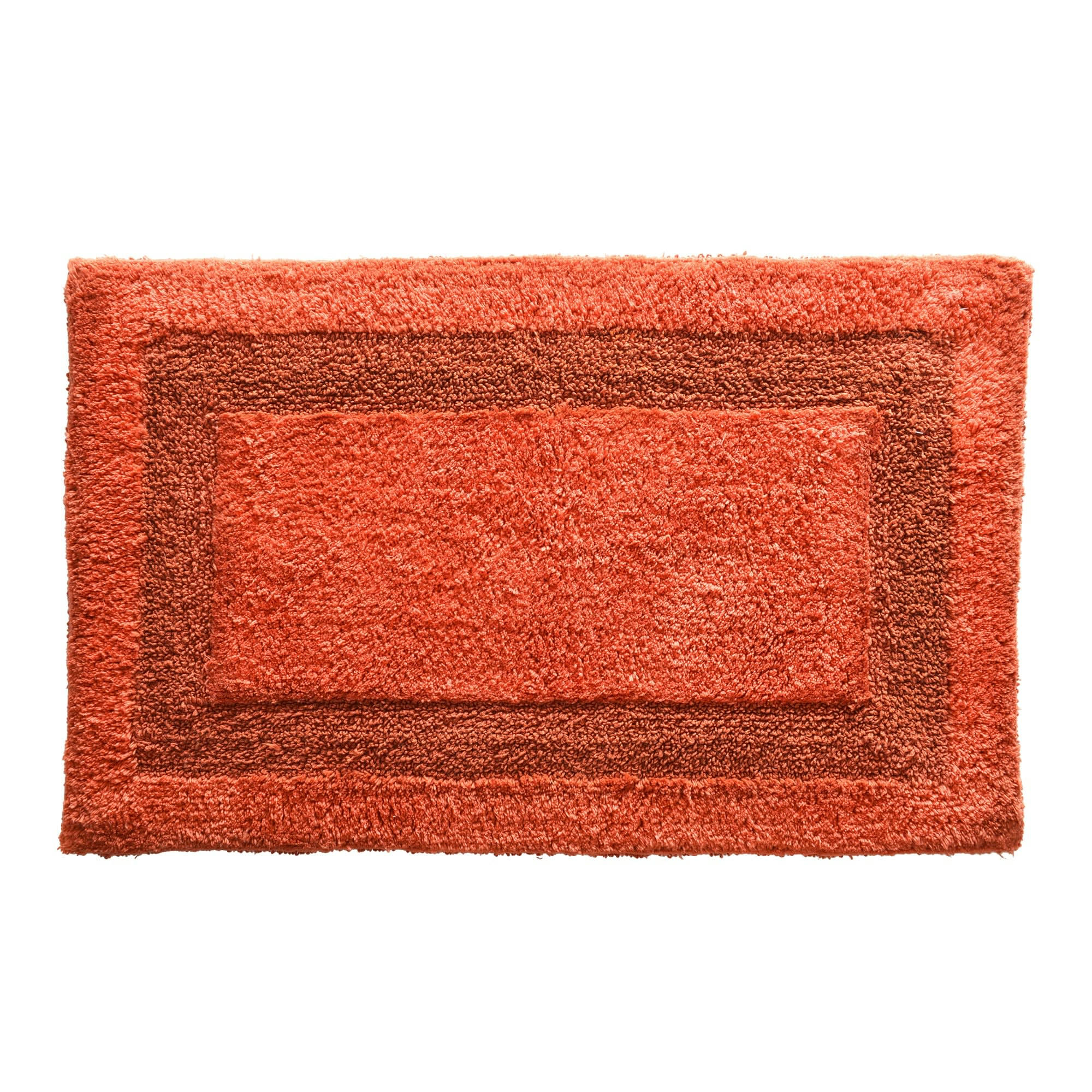 POSITAP - Tapis de bain orange 60x100 en coton