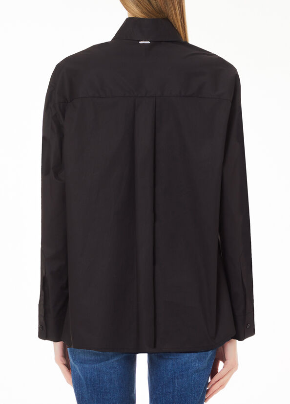 Camicia over con mini borchie