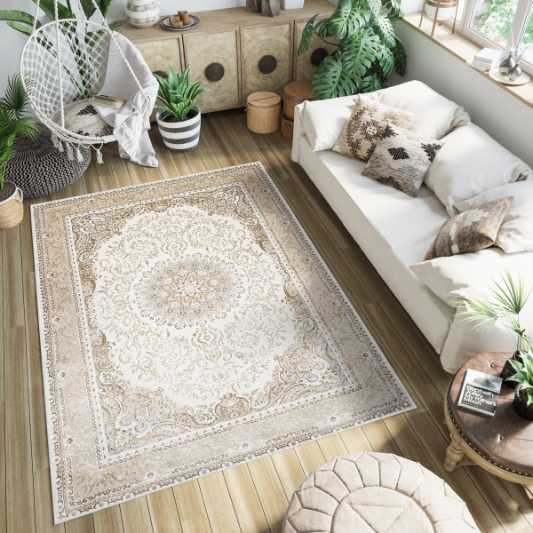 Dywan Chemex Hera Nowoczesny TZ20E SHRNIK HFW Beżowy 120x170