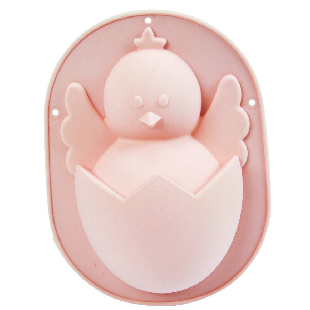 Moule chocolat silicone rose forme poussin oeuf
