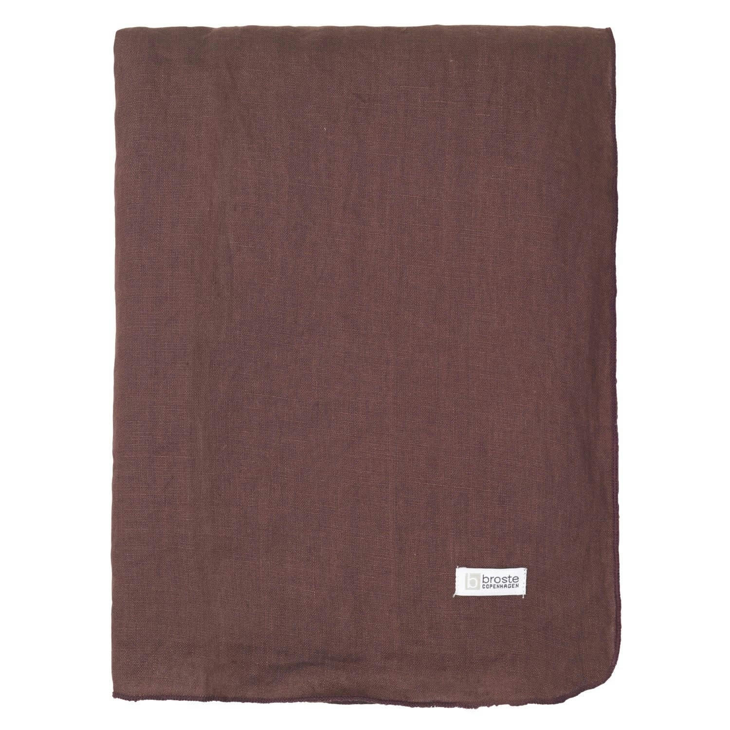 - Nappe Gracie Tissus marron 300x160 cm