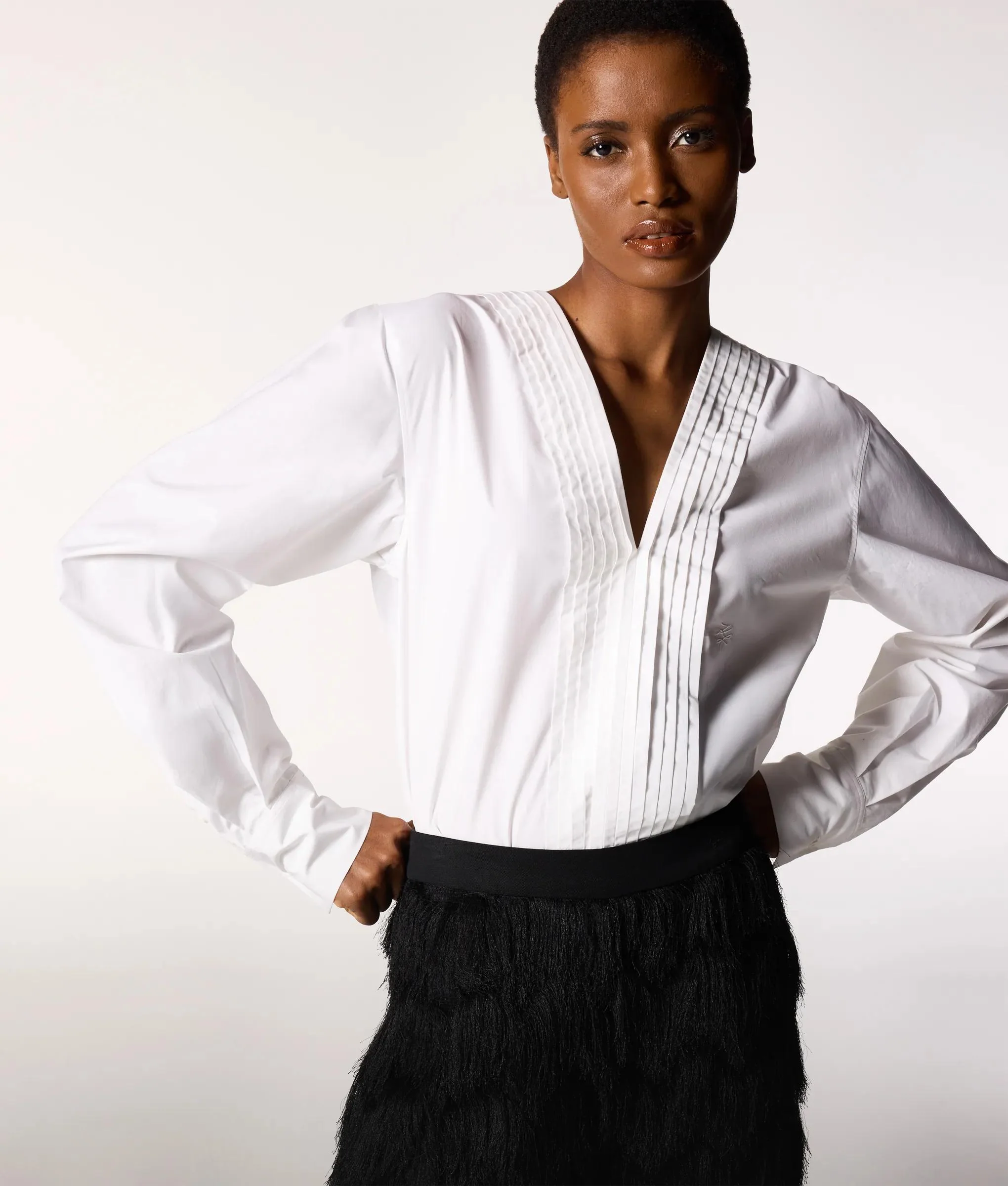 Chemise à col en V KL Studio