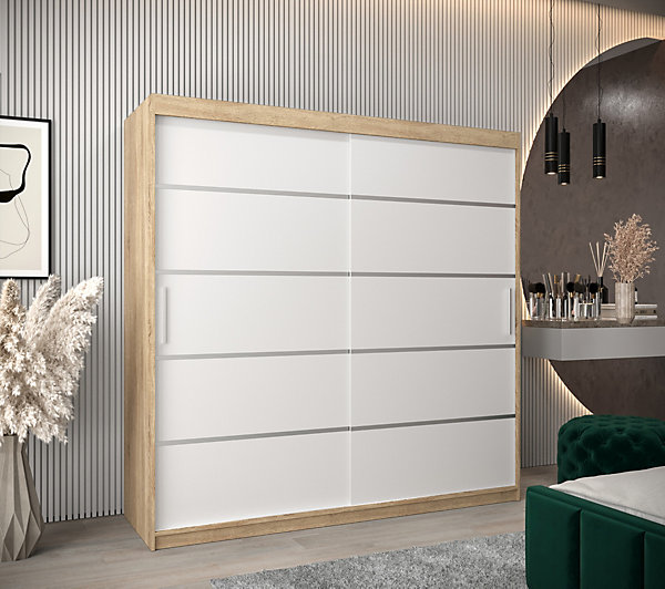 Armoire Verona 1 a portes coulissantes H. 200 x L. 250 x P. 62 3 portes