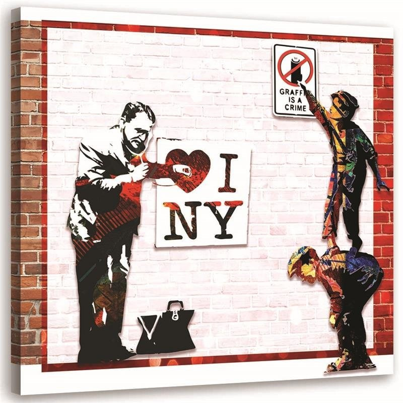 Feeby Obraz Banksy I love New York 30x30