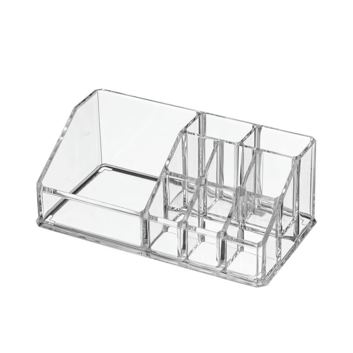 - Rangement maquillage transparent - 17x9.5x6.5cm