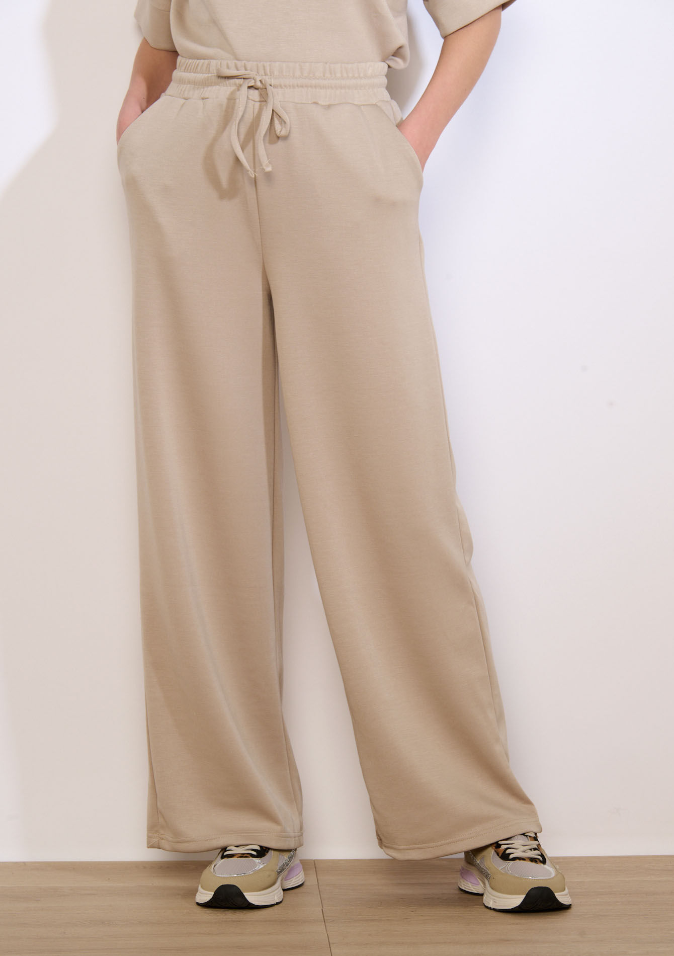 Wijde joggingbroek van modal