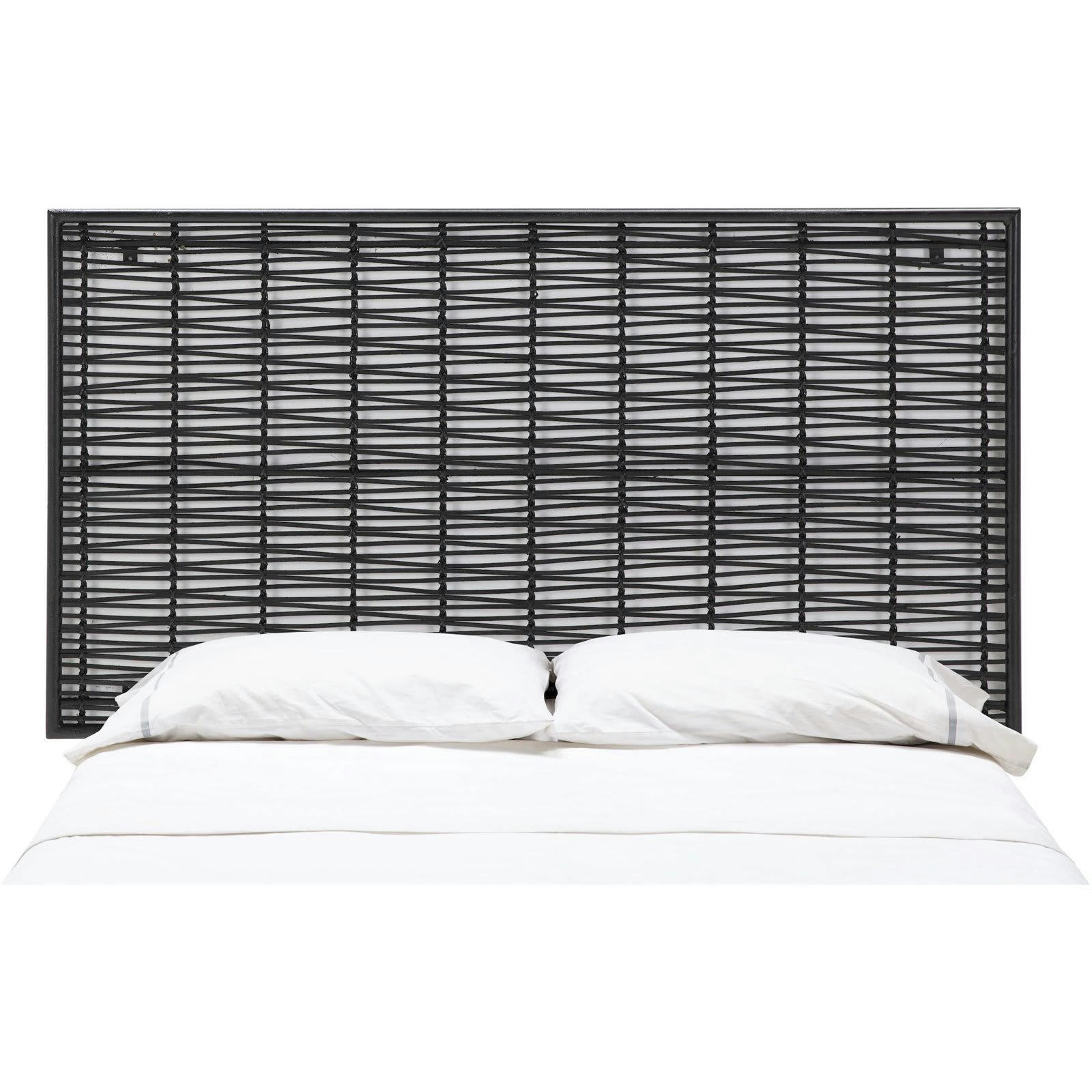 - Tête de lit Rotin Noir