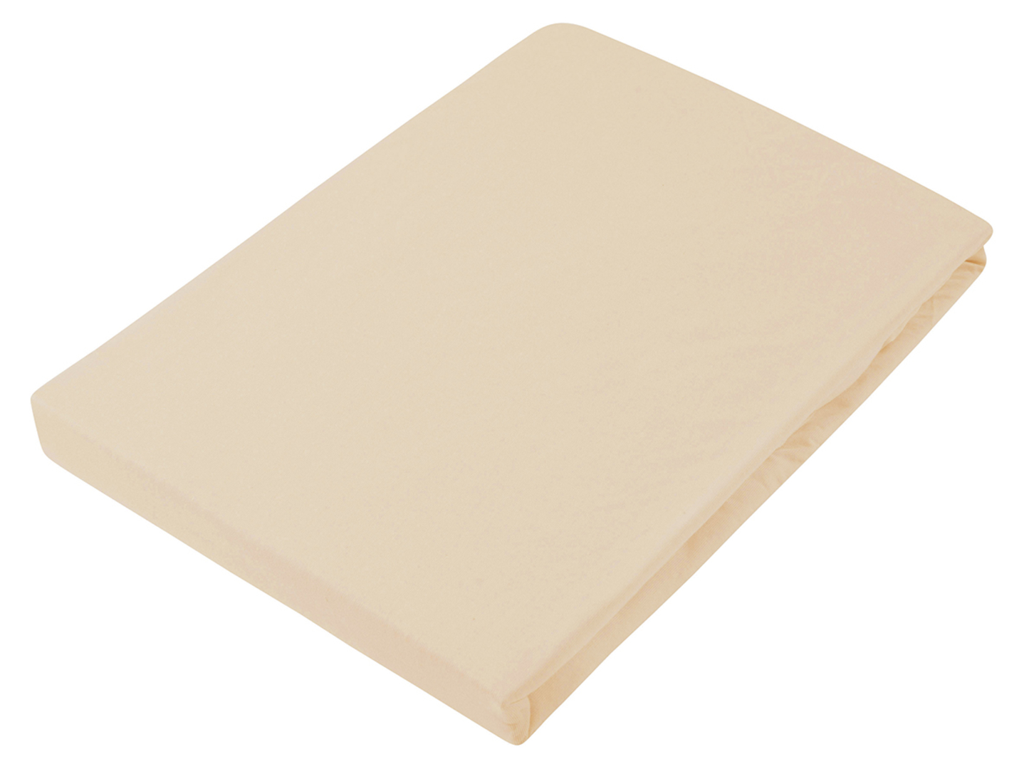 Prześcieradło z gumką Tess jersey 200x220 cm beżowy