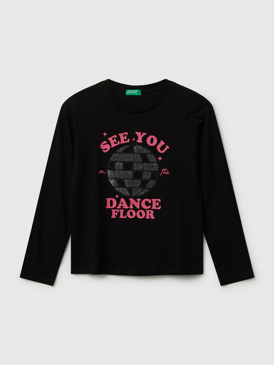 Cotton t-shirt with sequins