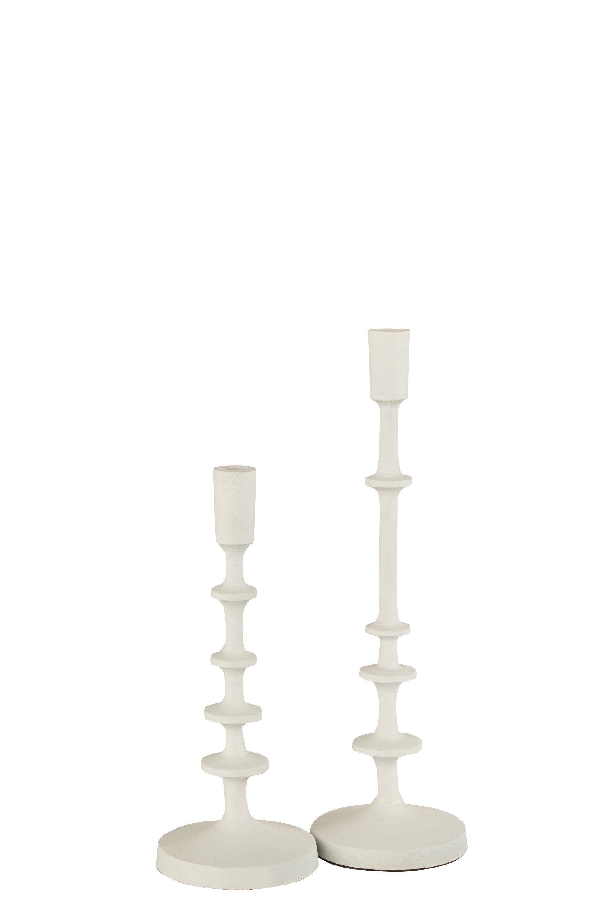 J-Line kandelaar Izy - aluminium - wit - large