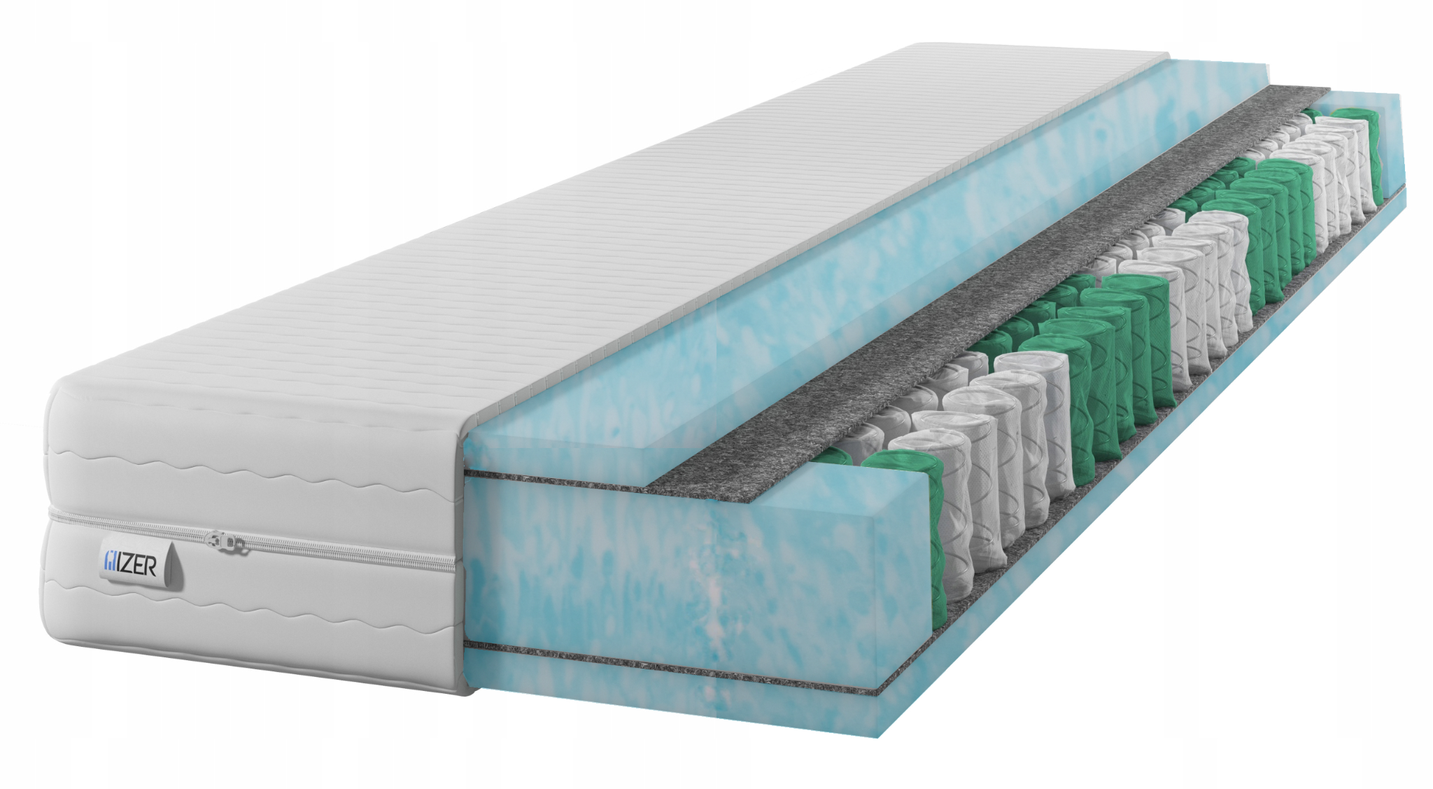 Materac sprężynowy GOLD Aqua 70x200 20cm|7-stref | H3 |