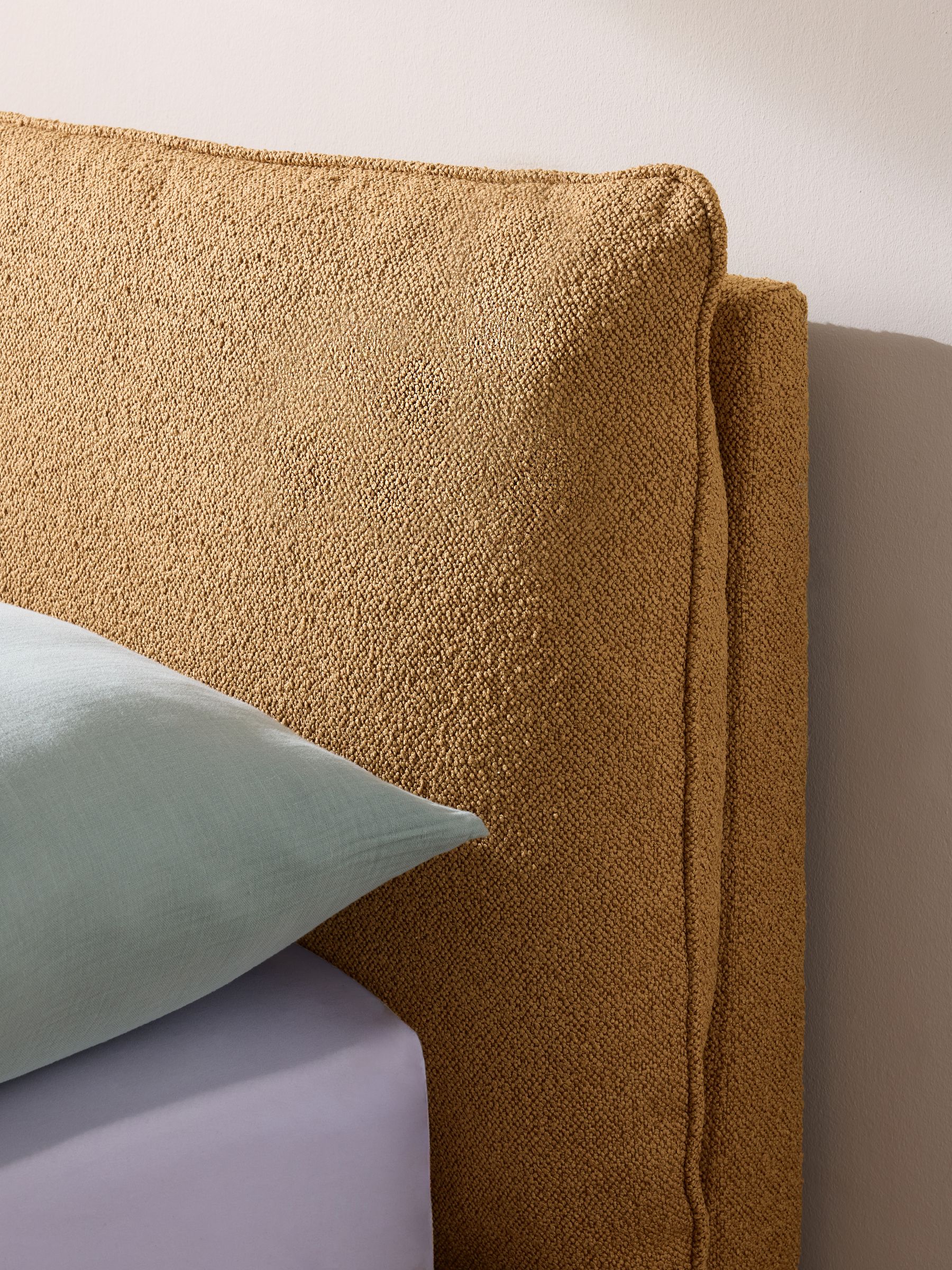 Harlow Ottoman Storage Bed in Soft Touch Boucle Caramel