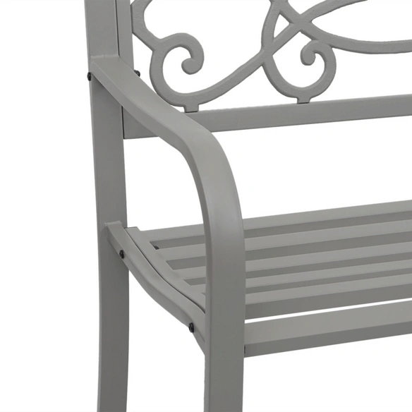 Gartenbank »MVG-F44«, BxHxT: 127 x 87 x 58, 2-Sitzer, pulverbeschichteter Stahl