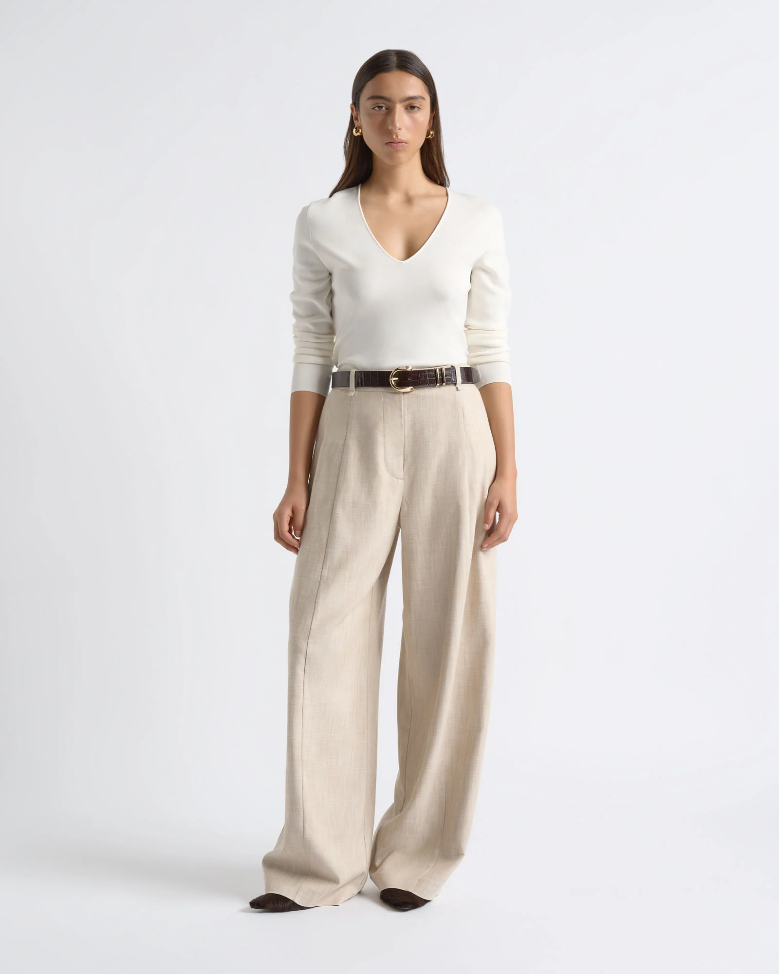 Milano Long Sleeve V-Neck Knit