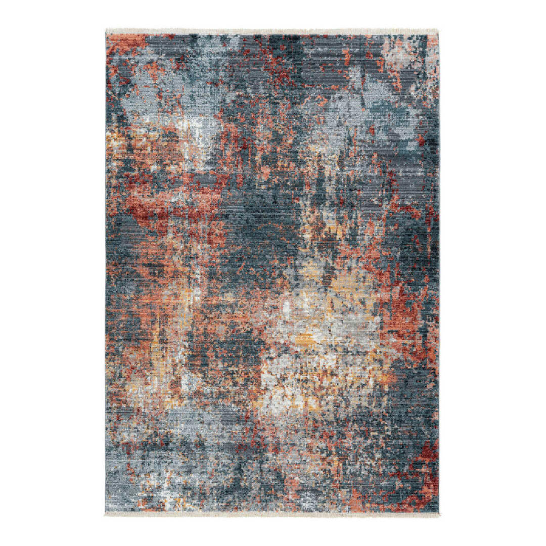 IRVING - Tapis rayé vintage en polypropylène multicolore 80x150