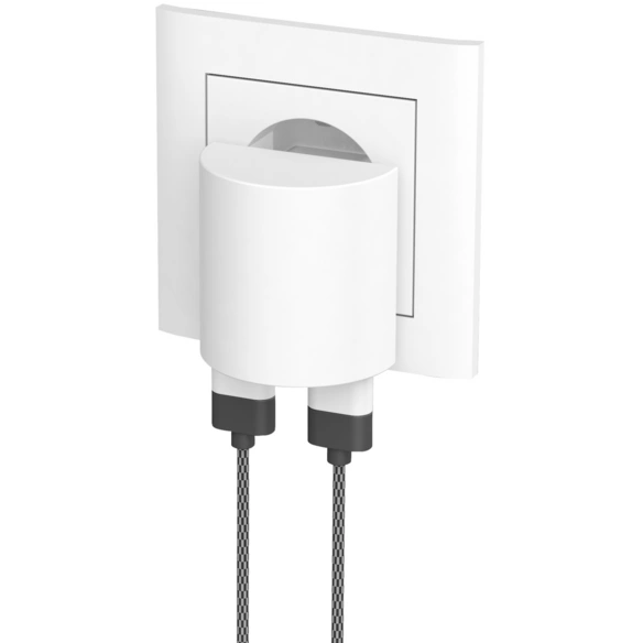 Reisestecker, Traveler USB Modul weiss