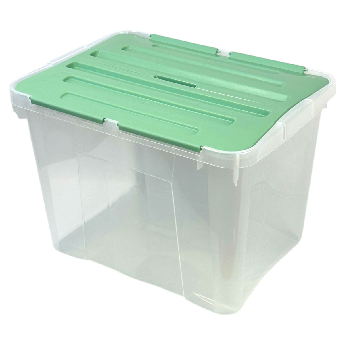 Caixa de arrumação verde 42l